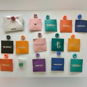 Colorful EFFY Barrels PLUS a 17” Black Chain (box 1)